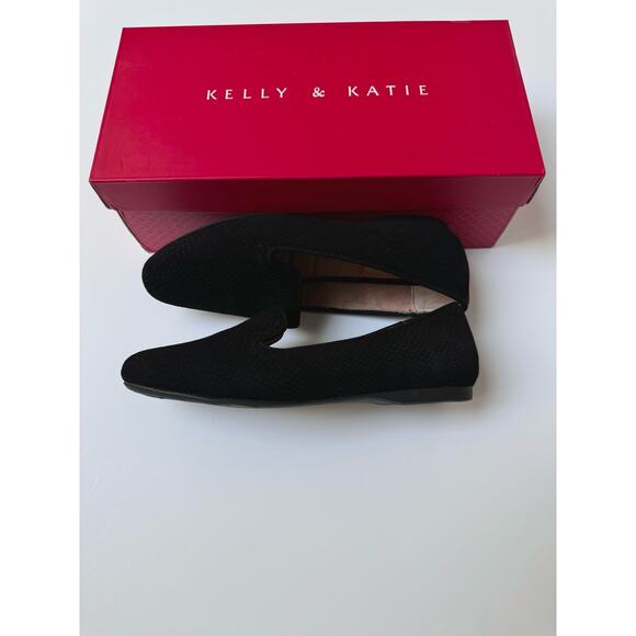 NWT Kelly & Katie Black Leather Peyton Loafers Women's 6.5M - Picture 4 of 9